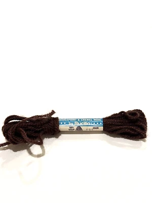 Bucilla Persian Needlepoint Crewel Wool Yarn 3 Ply Brown ? Color 195 USA READ - Image 1 of 4
