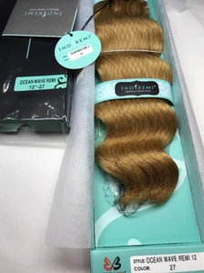 IndiRemi® Virgin Remi Hair Weave_OCEAN_WAVE_WEAVING_12”_#27 - Picture 1 of 3