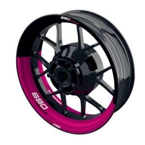 Pegatina de llanta para KTM Duke 690 media rueda pegatina moto rosa - Imagen 1 de 6
