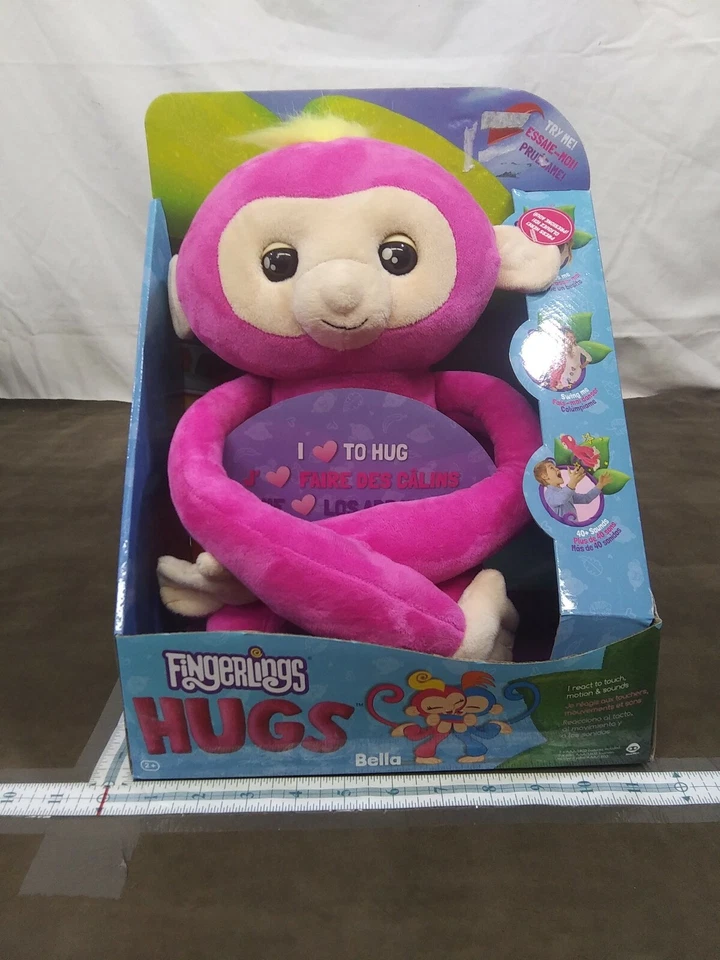 Me encanta abrazar mono Fingerlings Abrazos Bella interactivo hace 40+ sonidos Foto 1 de 4
