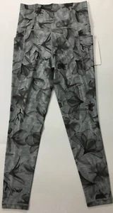 Athleta Salutation Stash Pocket II stampato 7/8 stretto 657536 blu floreale taglia XS - Foto 1 di 3