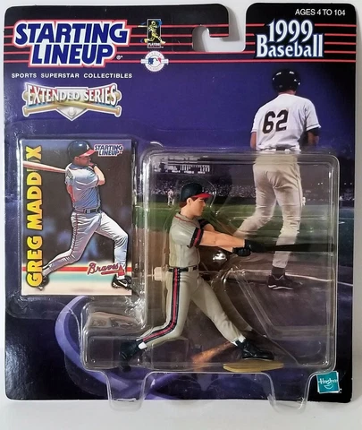 1999 Starting Lineup Extended Series Greg Maddux Atlanta Braves SLU MLB Figure Cover