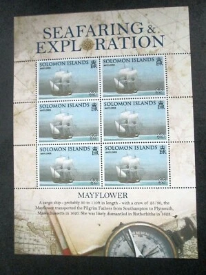 Solomon Islands - "SHIPS ~ MAYFLOWER ~ SEAFARING & EXPLORATION" MS 2009 - Image 1 of 3