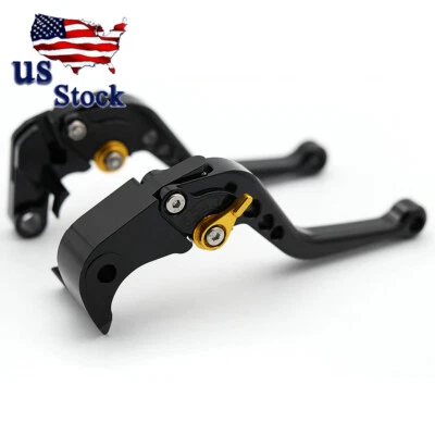 CNC Short Brake Clutch Levers For APRILIA DORSODURO 750 2008-2016 Adjust Black - Image 1 of 4