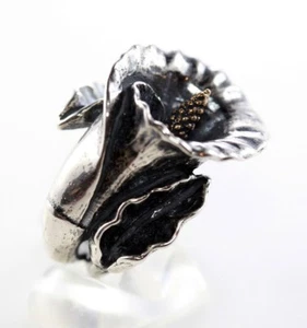 Calla Lilie Sterling Silber Ring - Bild 1 von 8