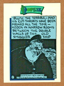 Tarjeta de coleccionista Popeye the Sailorman 1994 #38 1932 La primera aparición de Bluto - Imagen 1 de 2