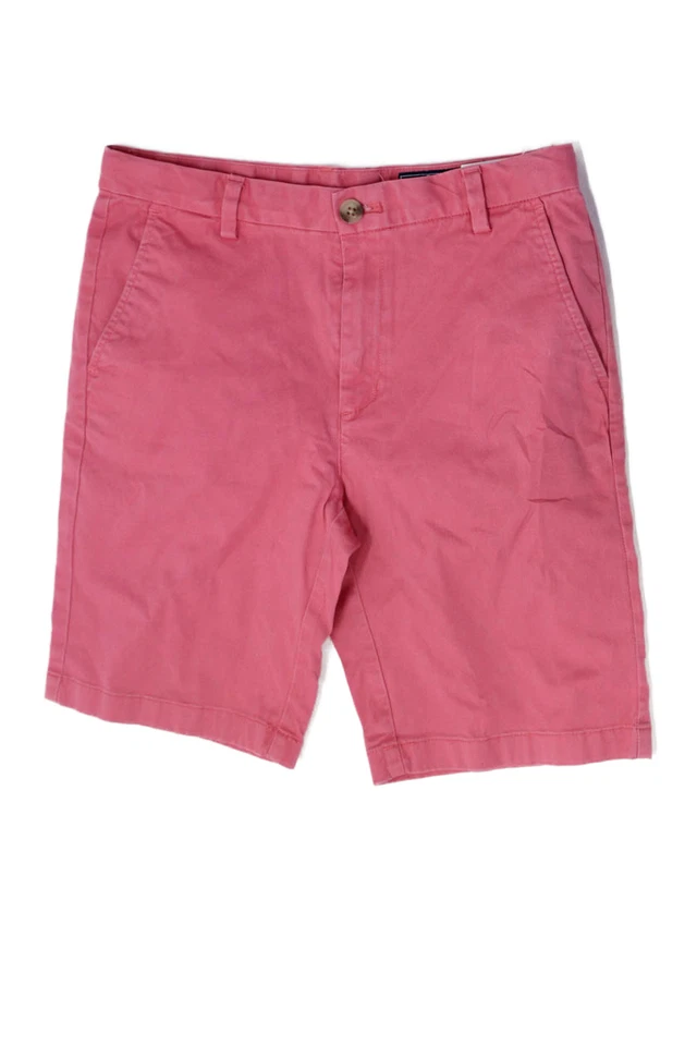 Vineyard Vines Boys Flat Front Pockets Chino Shorts Carol Size 14 - Image 1 of 4