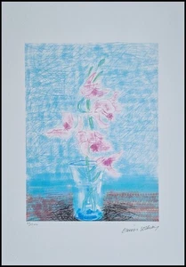 DAVID HOCKNEY * Flowers * 50 x 35 cm * signed lithograph * limited # 65/500 - Bild 1 von 7
