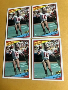 Topps Joe Montana #359 1984 repetición instantánea lote de 4 San Francisco 49ers patio - Imagen 1 de 5
