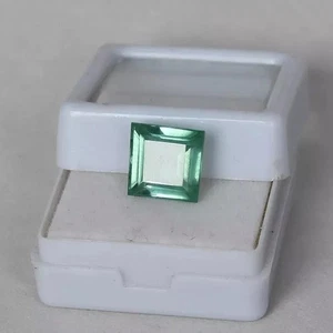 Quadratschliff 6,40 ct. Paraiba Turmalin Cooper mit erstaunlichem losen... - Bild 1 von 5