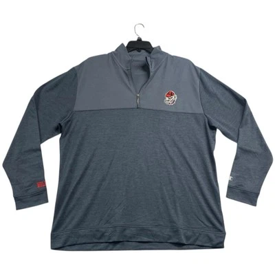 Georgia Bulldogs Soft Fleece Jacket CHAMPION Men’s Size 2XL Gray Logo Sleeve - Image 1 of 4