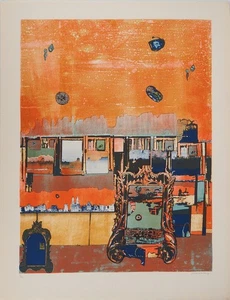 Jean-Pierre VIELFAURE : Colorado baroque, Lithographie originale signée - Foto 1 di 7