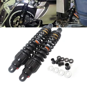 Motor Universal 13.5" 343mm Black Shock Absorbers Suspension For Harley Touring - Picture 1 of 22