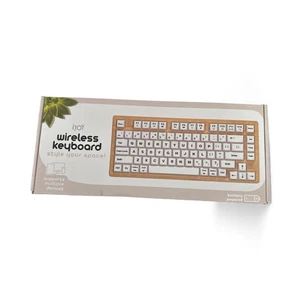 iJoy Wireless Wooden Keyboard w/Bluetooth - Picture 1 of 4