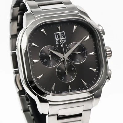 RSW • Reloj Cronógrafo Suizo • Acero Inoxidable • 44mm • Cuarzo • RSWC121 Foto 1 de 4