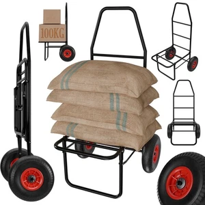 Anglerkarre 100kg Stahl Transportwagen Handwagen Klappbar Sackkarre Angeln - Bild 1 von 12