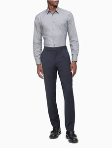Calvin Klein Men's Skinny-Fit Infinite Stretch Suit Dress Pants 36 / 34 Navy - Picture 1 of 7