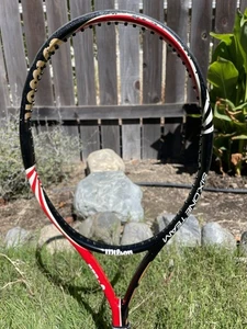 Wilson BLX Six-One Team midplus 95sq 10.2oz 18x20 tennis racket 4 3/8 - Picture 1 of 11