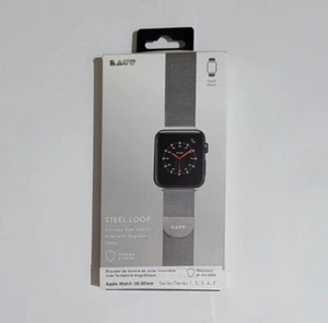 Laut Silver Apple Watch Band 38/40mm Steel Loop Magnetic Clasp - Photo 1 sur 1