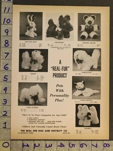 1946 TOY AD STUFFED ANIMAL DOG SCOTTIE TEDDY REAL FUR DOG NOVELTY EGYPT PA TC03 - Picture 1 of 1