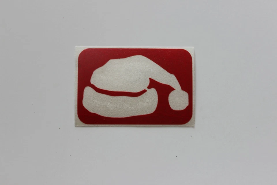 Santa Hat Christmas Glitter Tattoo Stencil Pack - Image 1 of 1