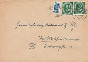 BRD - Mi 128 (2) - MeF - Anschrift deutlich und vollständig - 18.5.52 Stuttgart - Bild 1 von 1