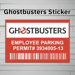 Ghostbusters Parkausweis (Vinyl Aufkleber Sticker, Auto Laptop Fenster Becher Wasser - Bild 1 von 5