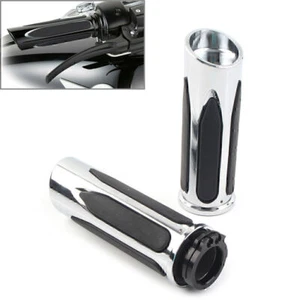 Pair Handlebar Hand Grips For Harley Touring Road Electra Glide Softail Breakout - Picture 1 of 6