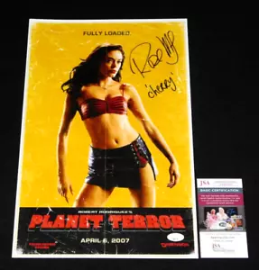 ROSE MCGOWAN ""CHERRY DARLING"" SIGNIERTER PLANET TERROR 11X17 POSTER HORROR JSA COA!! - Bild 1 von 1