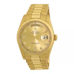 ROLEX 18K Yellow Gold 36mm Day-Date President 118238 Box Warranty MINTY - Picture 1 of 4