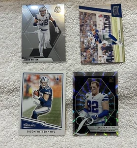 Panini Lot of 4 Dallas Cowboys Jason Witten Football Cards (Z1) - Picture 1 of 2