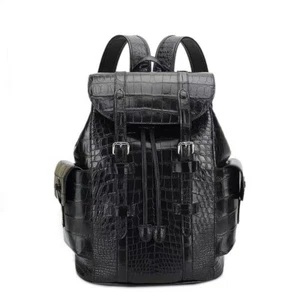 Mochila de cuero de piel artesanal Bolso de hombro Bolso de viaje #B0729 - Imagen 1 de 8
