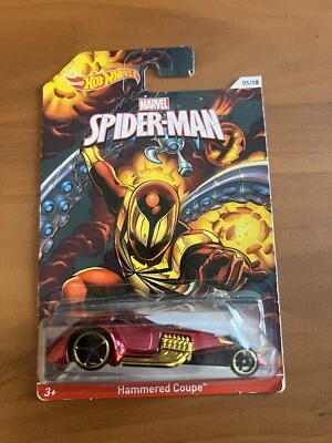 Hot Wheels Marvel Comics Iron Spider Man Hammered Coupe Tentacle Pumpkin Bomb - Image 1 of 2