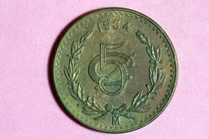 ESTATE FIND 1934 - CINCO Centavos Mo MEXICO!! #N05662 - Picture 1 of 2
