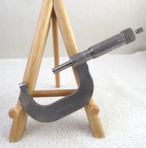 "Miller's Falls Co." Machinists' Metal Micrometer 1/64"- 1" Vintage USA - Imagen 1 de 6