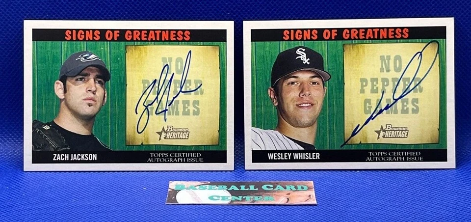 2005 Bowman Heritage Signs of Greatness On Card Auto Complete Your Set U-Pick - Image 1 of 1