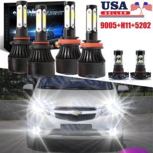 For GMC Yukon XL 2015 2016 2017 2018 2019 4-Side LED Headlight Fog Light bulb X7 - Picture 1 of 12