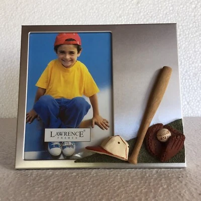 Baseball Picture Frame 3D.  4 X 6 Picture. Vintage - Image 1 of 4