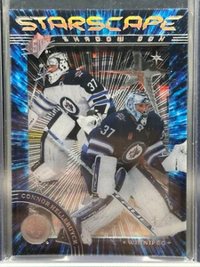 2023-24 UD SPX Connor Hellebuyck /99 Silver Spectrum Shadow Box #SS-15 Jets - Picture 1 of 2