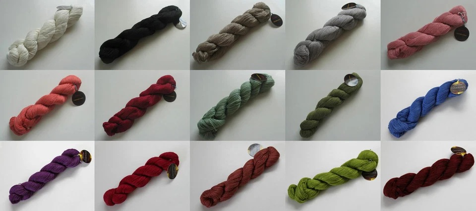 cashmere silk lace weight yarn 440 yards 50g lace knitting multi color - Image 1 of 1