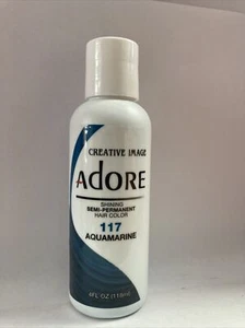 4X Adore by Creative Image Semi Permanent Hair Color 4FL OZ # 117 AQUAMARINE - Picture 1 of 2