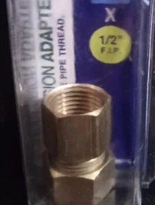 NEW LDR 5/8 COMPRESSION X 1/2 Fem Iron P COMPRESSION ADAPTER #508 66-10-8 (4) pc - Picture 1 of 12