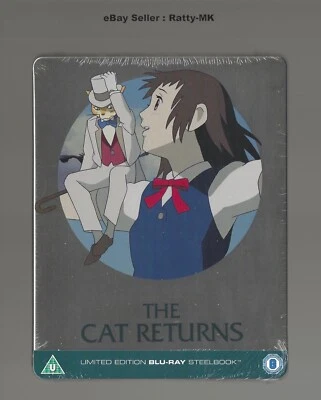 STUDIO GHIBLI - THE CAT RETURNS - UK EXCLUSIVE BLU RAY STEELBOOK - NEW & SEALED - Image 1 of 4