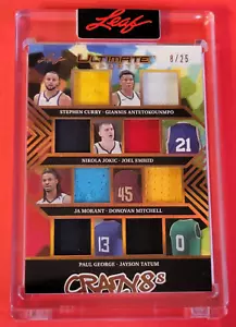 STEPHEN CURRY JERSEY CARD 8/25 NIKOLA JOKIC DONOVAN MITCHELL JAYSON TATUM MORANT - Picture 1 of 2