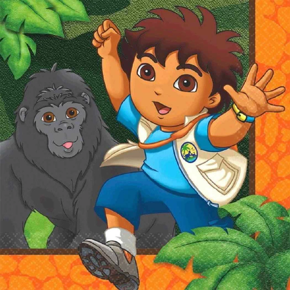 Amscan 505511 Diegos Rescue Beverage Napkins Pack of 96