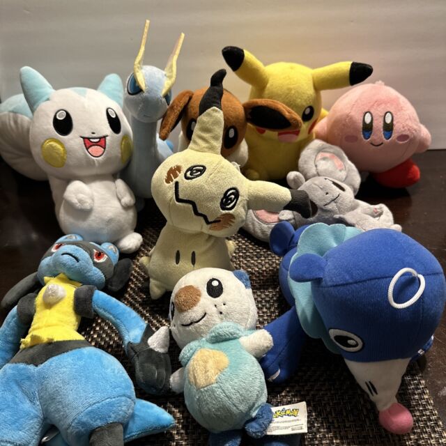 Pokemon Pelucia Sentadinhos Varios Personagens Tomy 12 Cm