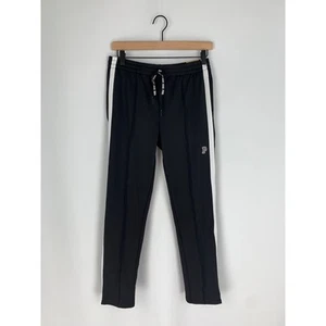 PINK Victorias Secret Track Pants Womens Size XS Black White Y2K Loungewear - Picture 1 of 12