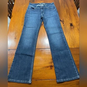 Wrangler Damen Bootcut blau Denim Jeans Größe 5 x 32 Schrittlänge Country klassisch - Bild 1 von 5