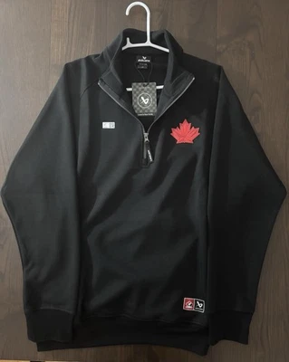 Chaqueta 2025 Hockey Canada Bauer Performance Cuarto Cremallera, Grande, Unisex, Nueva con Etiquetas Foto 1 de 4