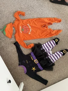 Halloween Outfits Witch Pumpkin 3/6 Months - Picture 1 of 1